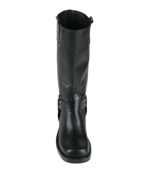 Dino Draghi Black Boot Leather