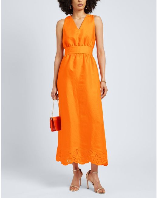 Boutique Moschino Orange Maxi-Kleid