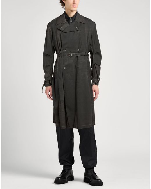 Masnada Black Overcoat & Trench Coat for men