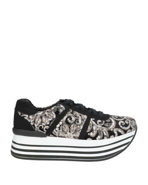 Tsakiris Mallas Black Sneakers Textile Fibers