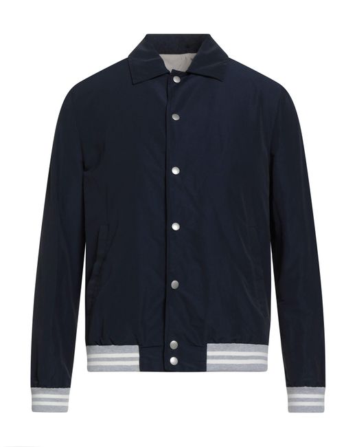 Eleventy Blue Platinum Jacket Linen, Polyamide for men