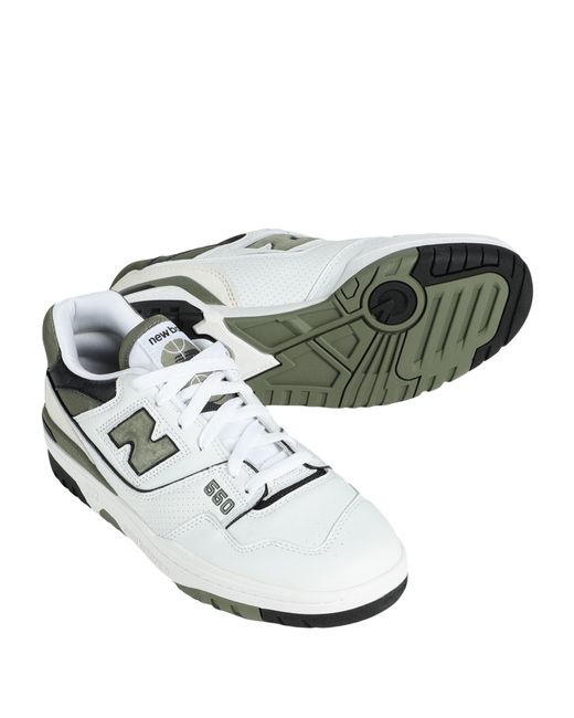 New Balance White 550 Sneakers for men
