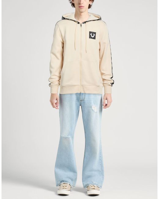 True Religion Natural Sweatshirt Cotton, Polyester for men