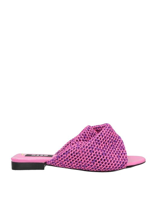 MSGM Purple Sandals