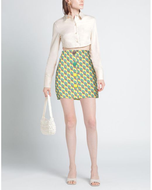 Maliparmi Yellow Mini Skirt
