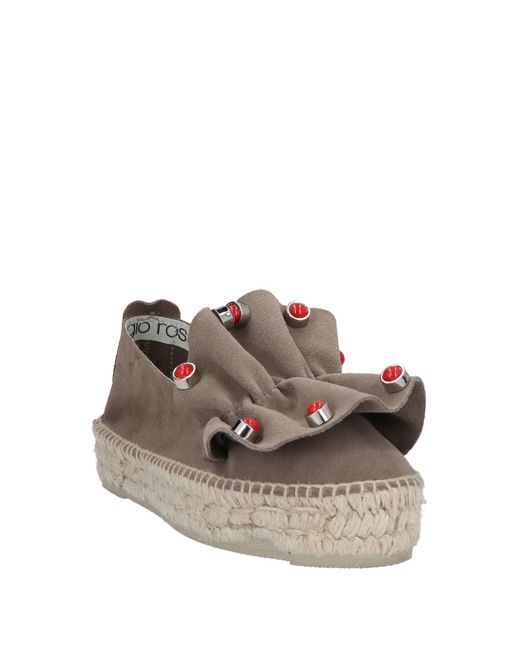 SERGIO ROSSI x MANEBÍ Brown Espadrilles