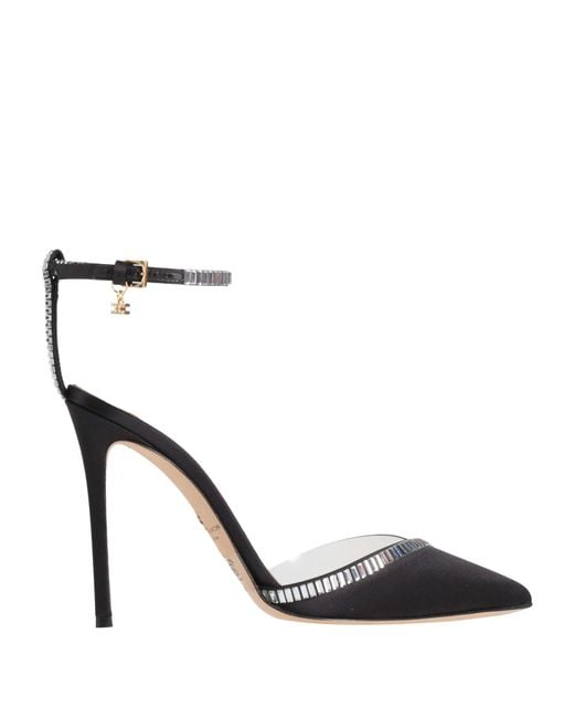 Elisabetta Franchi Black Pumps Textile Fibers