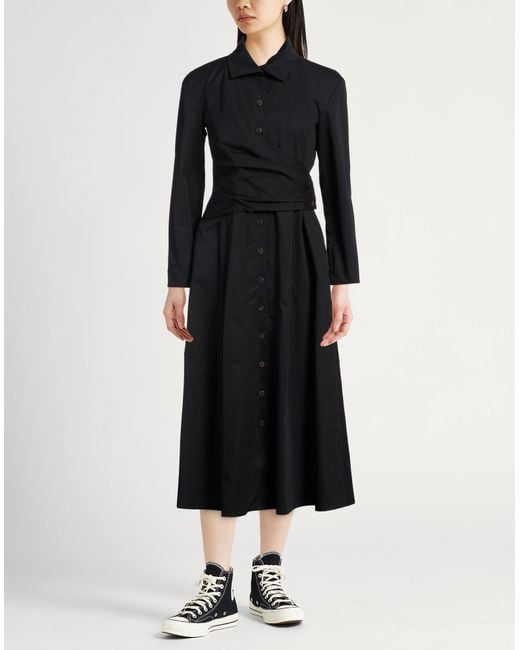 Tory Burch Black Midi-Kleid