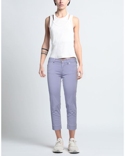 Jacob Cohen Blue Pants Cotton, Elastane