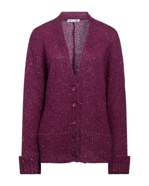 Manila Grace Purple Cardigan Acrylic, Polyamide, Mohair Wool, Polyester