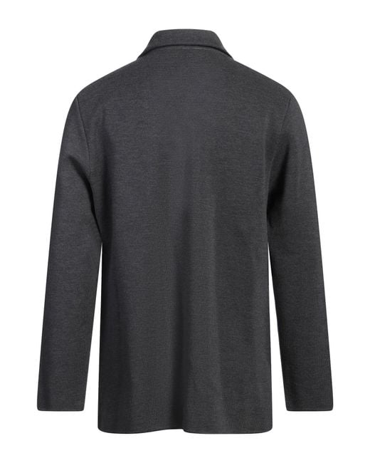 Lardini Black Blazer Virgin Wool for men
