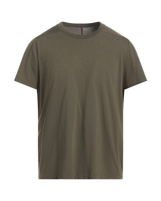 Rick Owens Green Dark T-Shirt Cotton for men