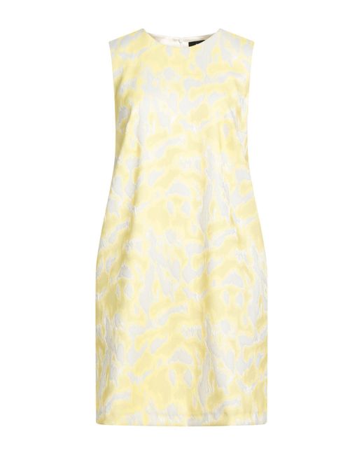 Paule Ka Yellow Mini Dress Polyester, Polyamide, Elastane