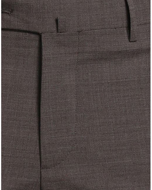 PT Torino Gray Dark Pants Virgin Wool, Polyester, Elastane for men