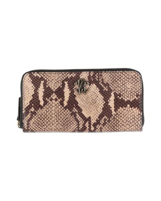 Roberto Cavalli Brown Wallet Leather