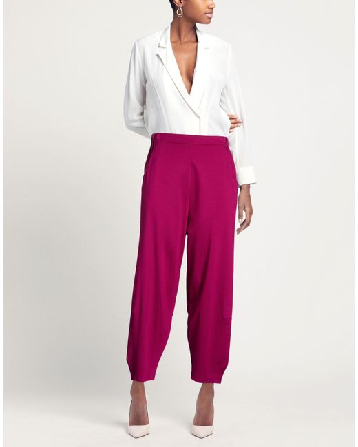 AFORISMA Red Pants Viscose, Polyamide, Elastane