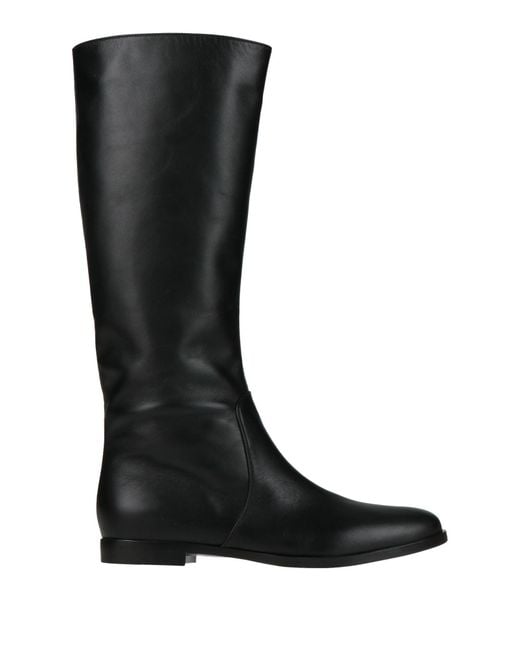 Sergio Rossi Black Boot Leather