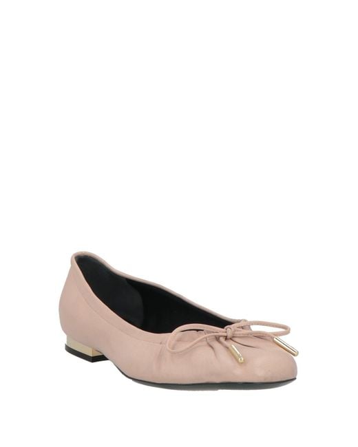 Mulberry Natural Blush Ballet Flats Leather