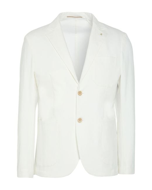 AT.P.CO White Blazer Cotton, Polyamide, Elastane for men