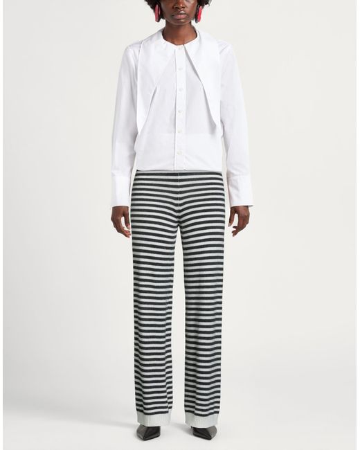 ViCOLO Gray Pants Viscose, Polyamide, Wool, Cashmere