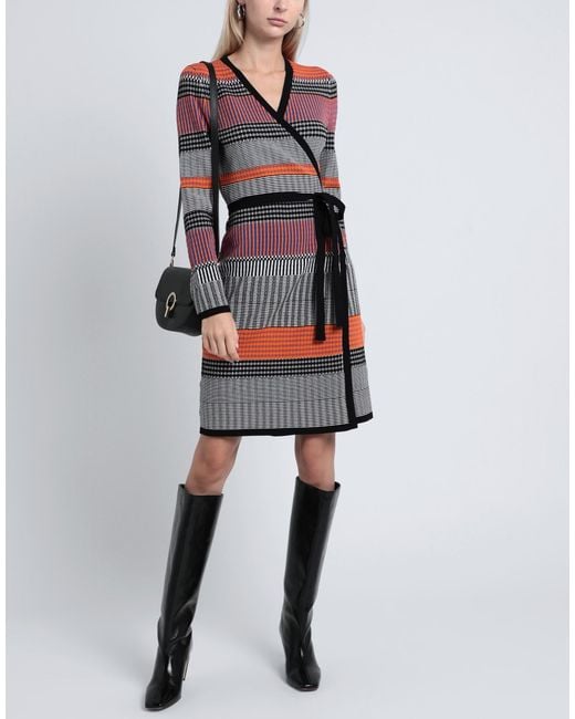 Diane von Furstenberg Gray Mini Dress