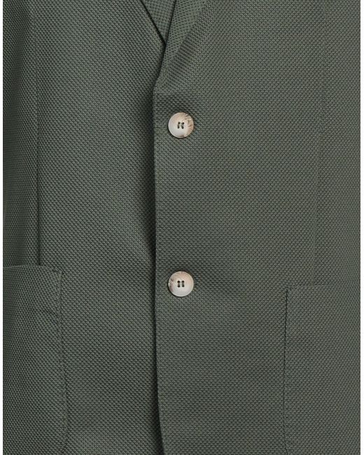 Massimo Rebecchi Green Blazer Polyester, Elastane for men