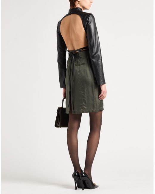 Saint Laurent Gray Midi Skirt
