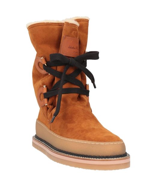 Ferragamo Brown Ankle Boots