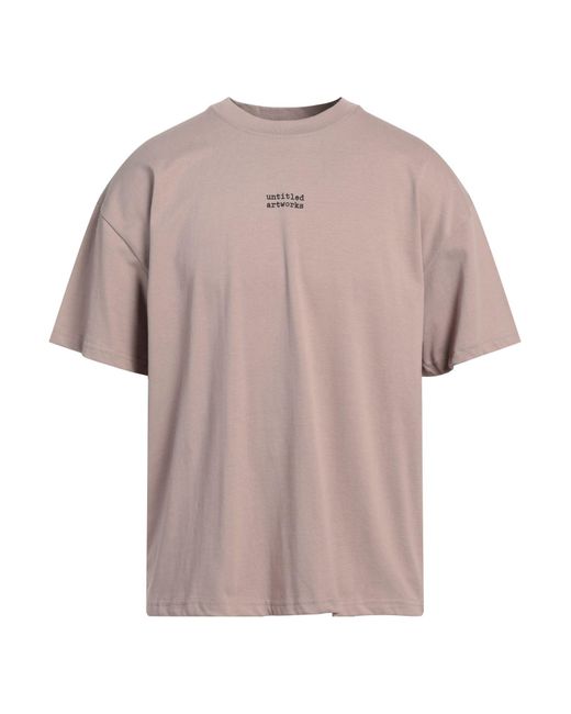 UNTITLED ARTWORKS Pink T-shirt for men