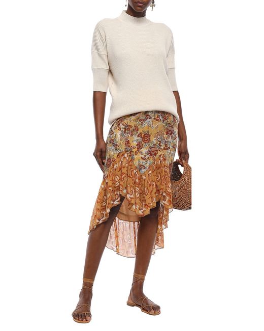 Anna Sui Multicolor Midi Skirt