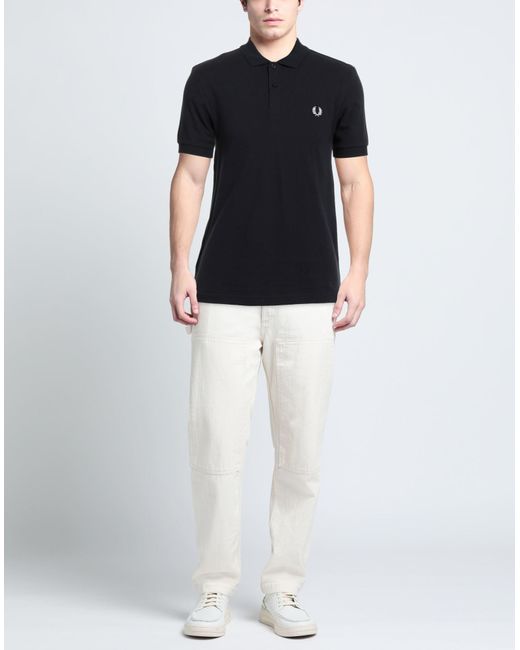 FRED PERRY x COMME des GARÇONS Black Polo Shirt for men