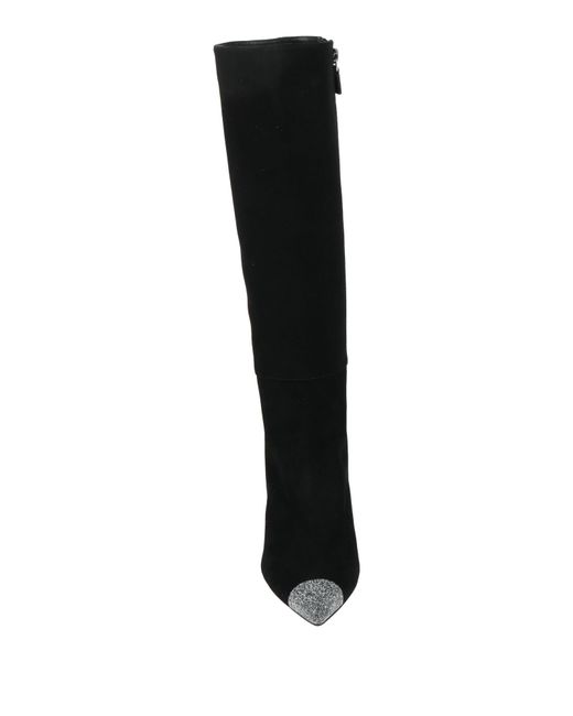Stuart Weitzman Black Boot Leather