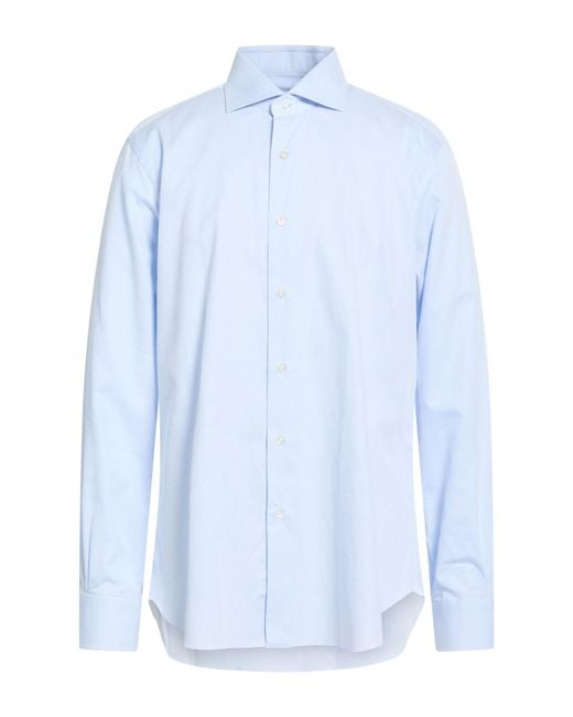 Camisa Buonamassa de hombre de color Blue