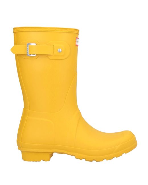 Hunter Yellow ‘Original Short’ Rain Boots