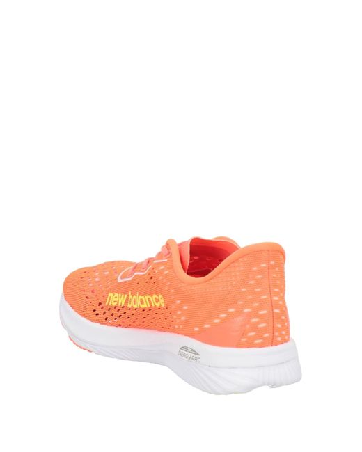 New Balance Orange Sneakers Textile Fibers