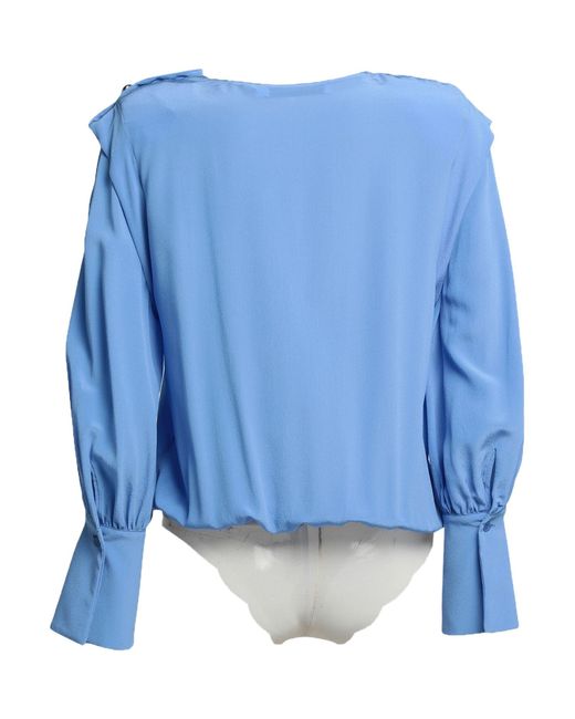 SIMONA CORSELLINI Blue Bodysuit