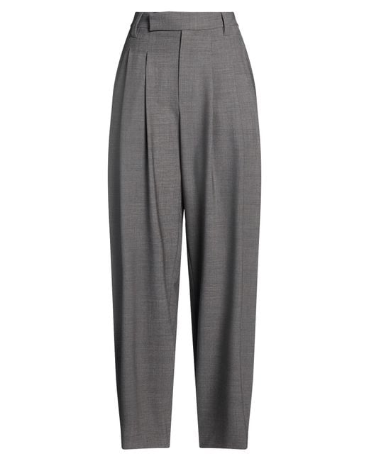 Brunello Cucinelli Gray Pants Virgin Wool, Polyamide, Elastane