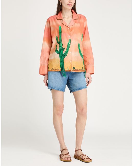ARIZONA LOVE Orange Shirt Cotton