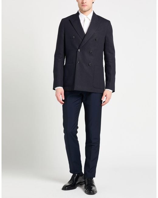 Paul Smith Black Midnight Blazer Linen for men