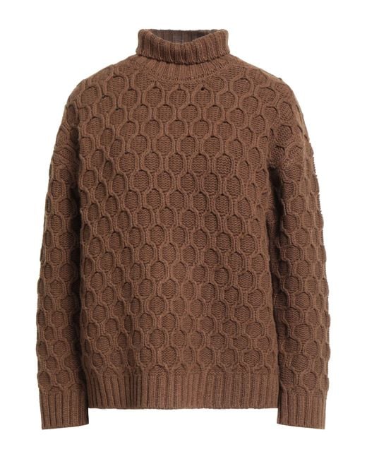 Gentry Portofino Brown Turtleneck