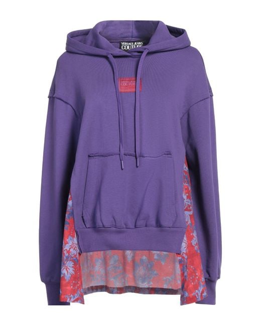 Versace Jeans Couture Purple Sweatshirt Polyester
