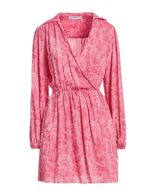 FACE TO FACE STYLE Pink Mini Dress