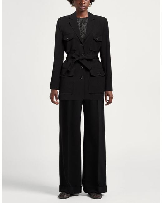Ottod'Ame Black Blazer Polyester, Viscose, Elastane