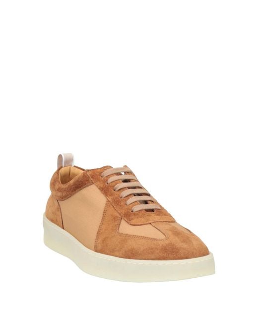 Aurélien Brown Sneakers Leather, Textile Fibers for men