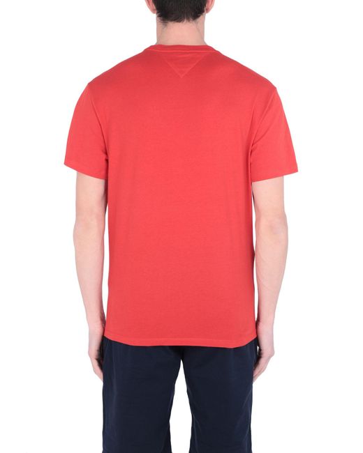 Tommy Hilfiger Cotton T-shirt in Red for Men - Lyst