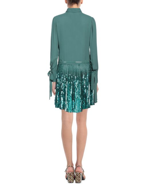 Elisabetta Franchi Green Mini-Kleid