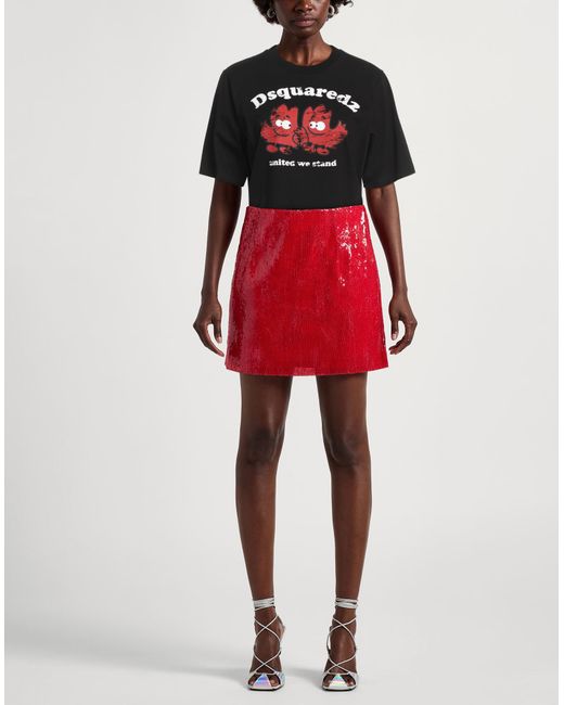 DSquared² Black T-Shirt Cotton