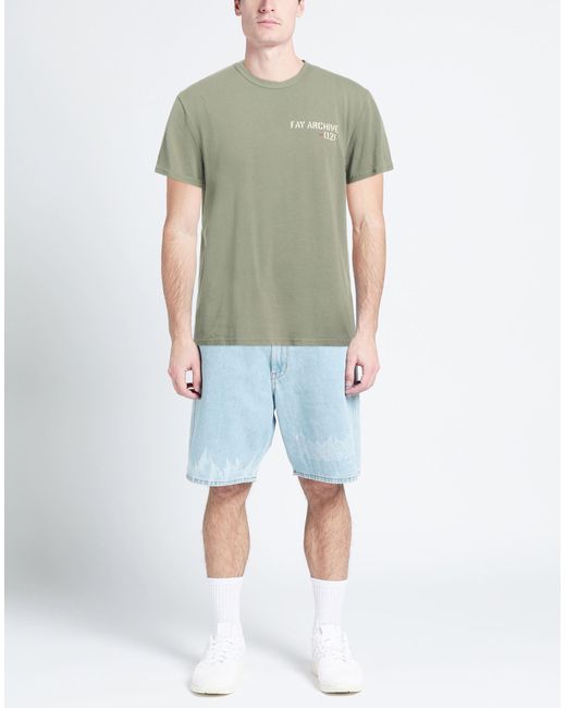 FAY ARCHIVE Green T-shirt for men