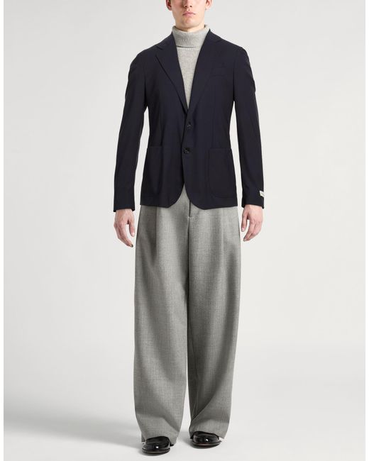 BE ABLE Blue Midnight Blazer Wool, Elastane for men