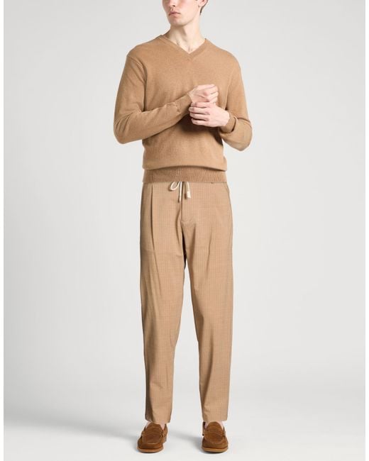 Eleventy Natural Light Pants Wool, Elastane for men